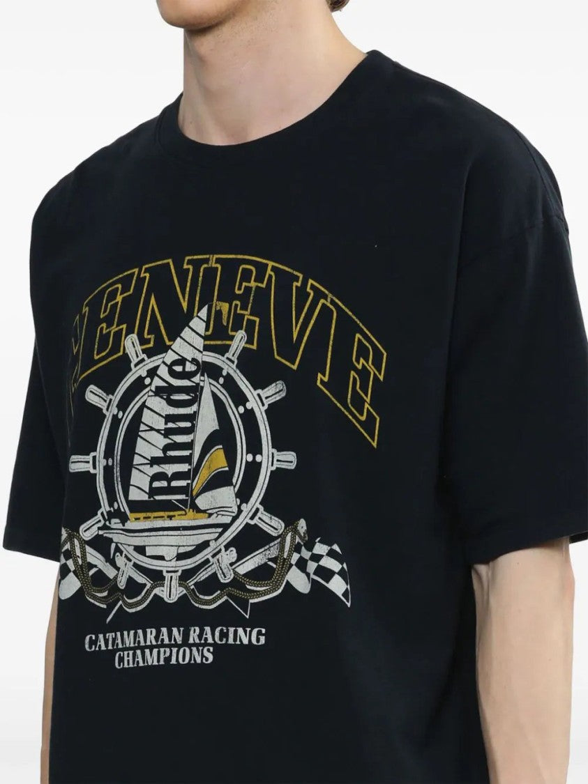 Rhude Geneve Catamaran Cotton T-Shirt