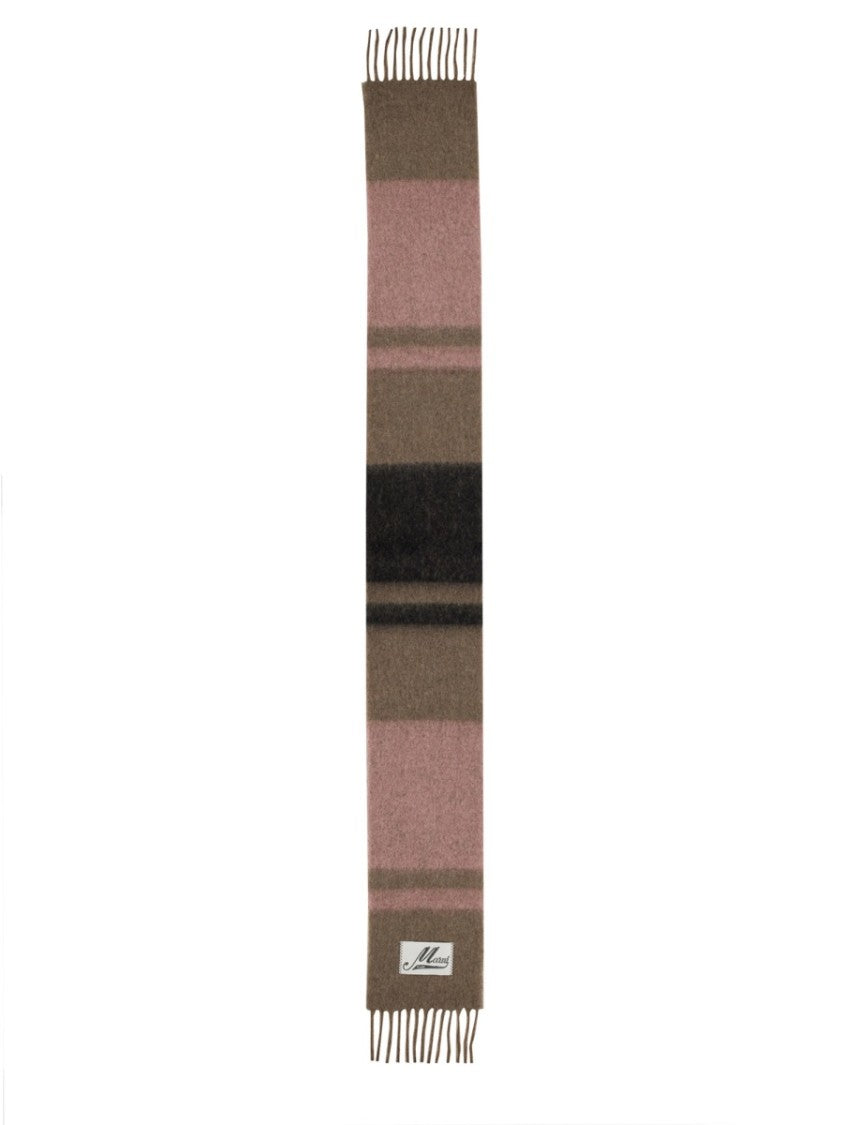 Marni Fringed Logo-Embellished Scarf