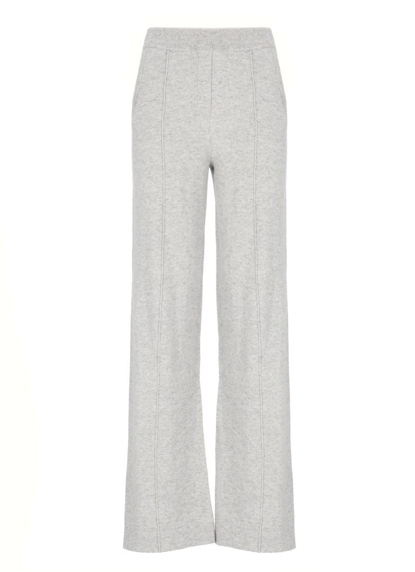 Peserico Grey Wool And Cashmere Pants