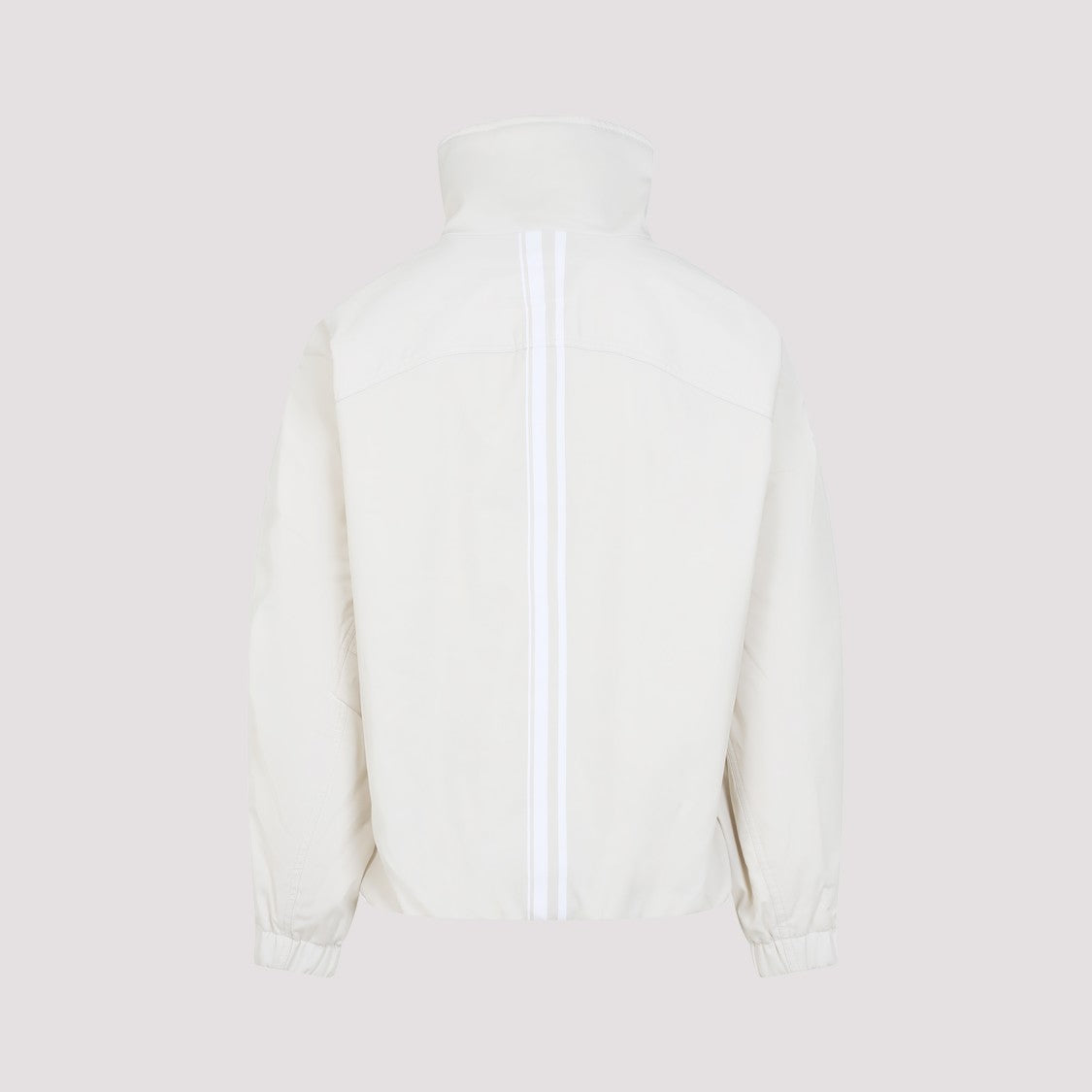 Mordecai High Collar White Jacket With Relaxed Fit