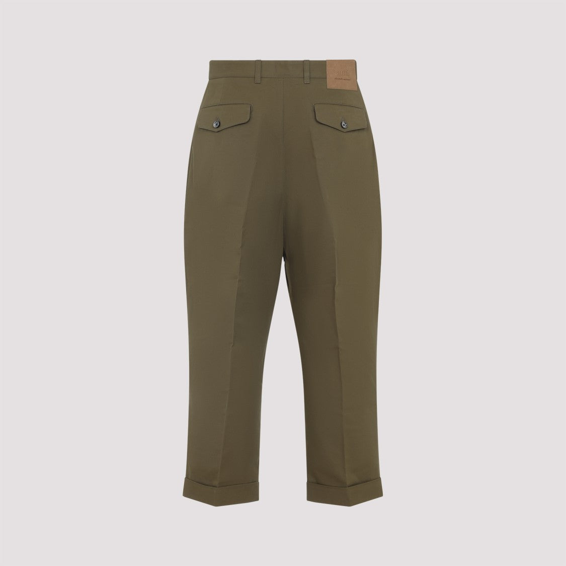 Ami Relaxed Fit Brown Trousers