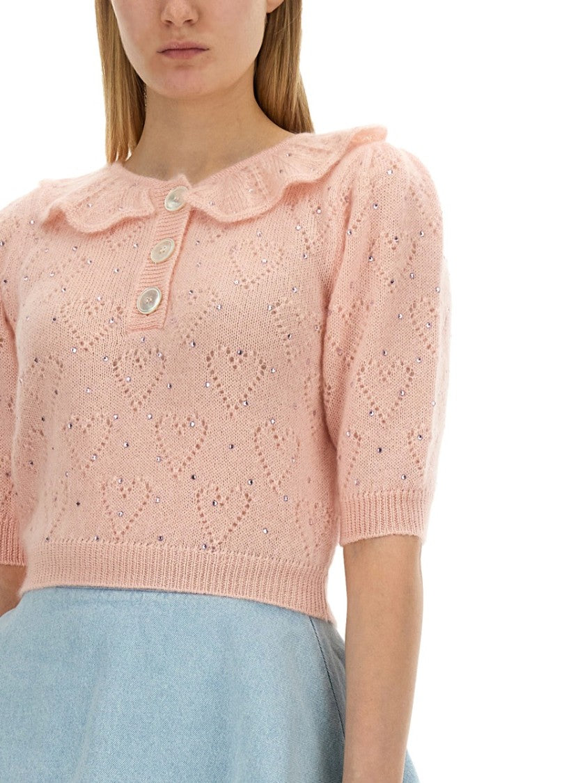 Alessandra Rich "Hearts" Jersey