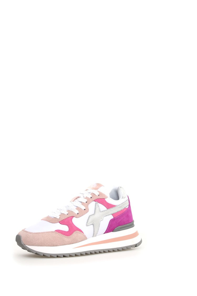 W6yz Technical Fabric And Suede Sneakers