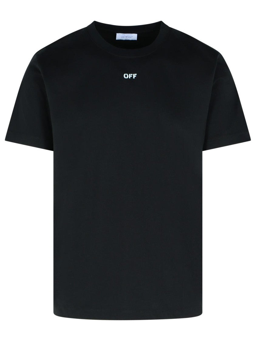 Off-White 'Newspaper Arrow' Black Cotton T-Shirt