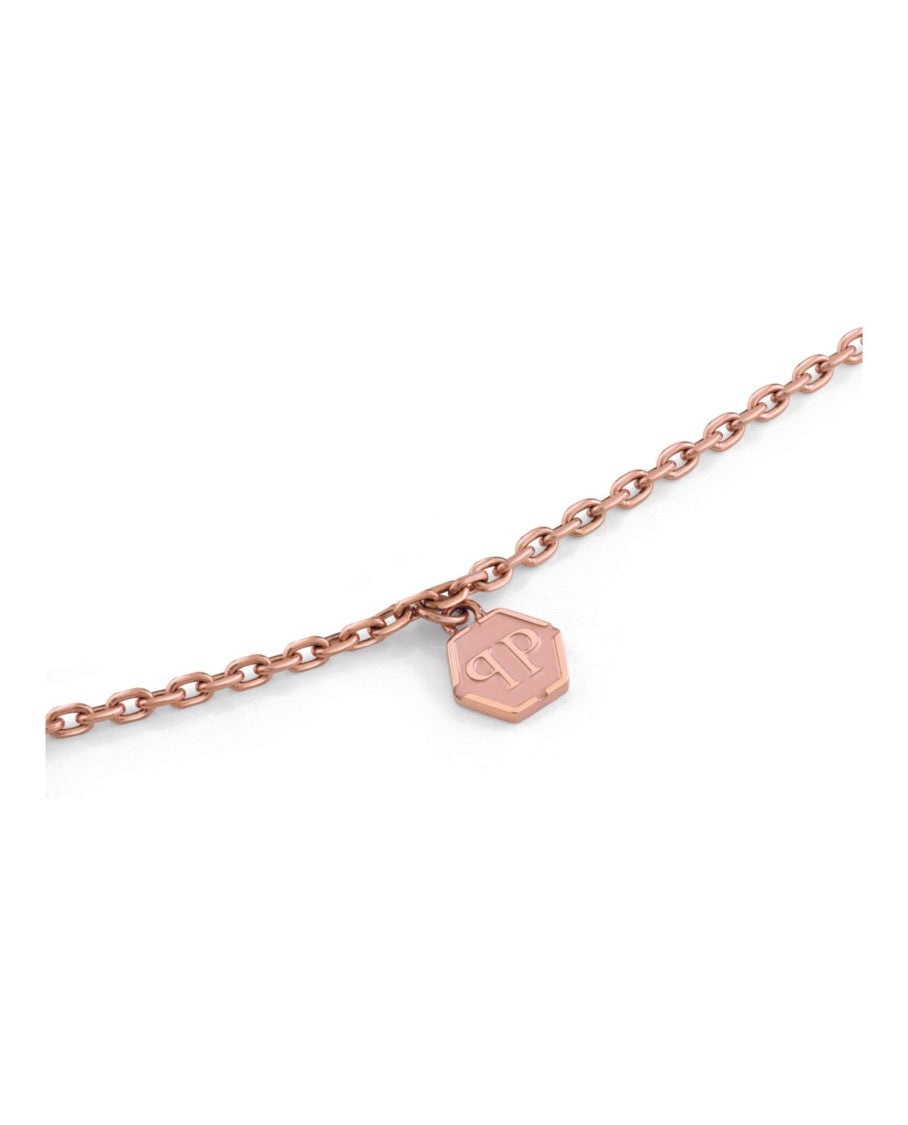Philipp Plein Sliding $Kull Crystal Cable Chain Bracelet