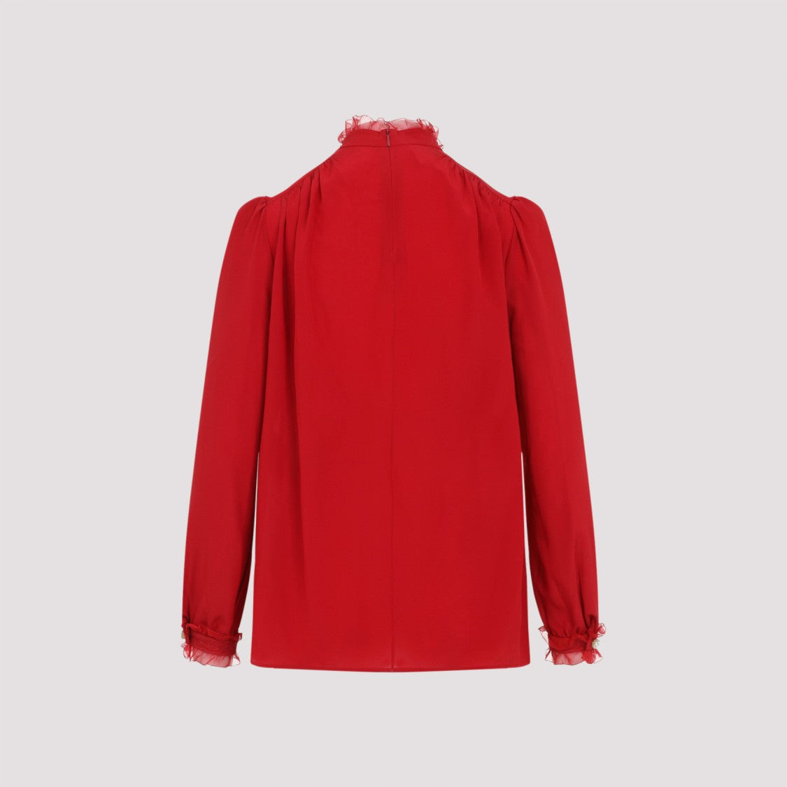 Valentino Red Silk Shirt