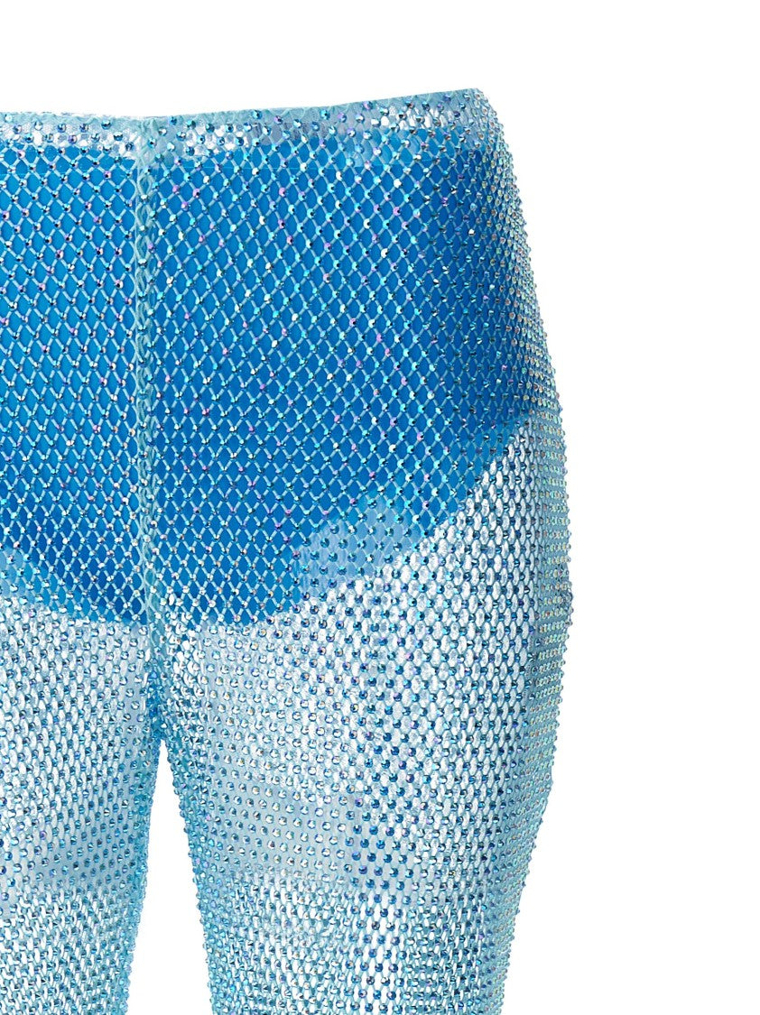 Giuseppe Di Morabito Sequin Mesh Pants With Removable Culottes