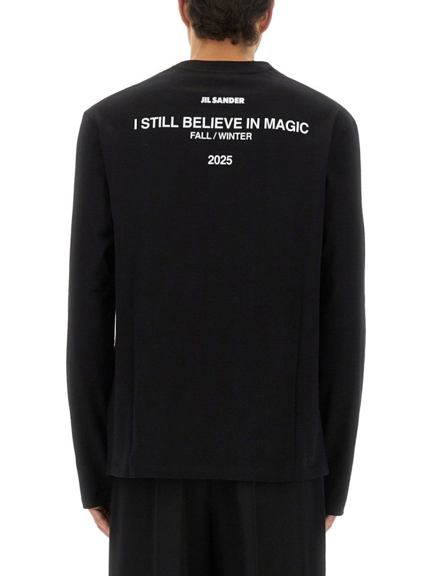 Jil Sander Relaxed Fit Long-Sleeved Cotton Tee