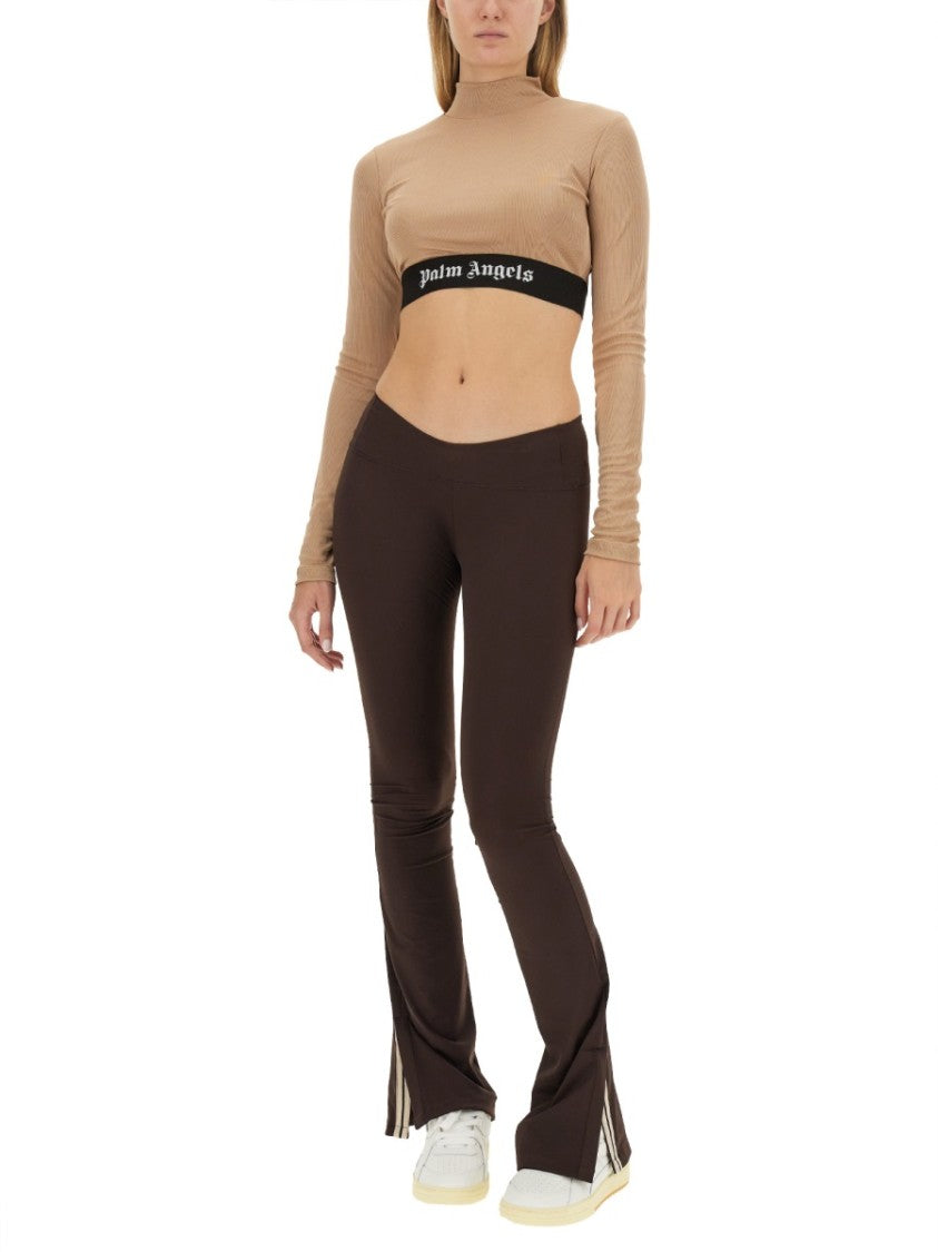 Palm Angels Cropped Top With Logo