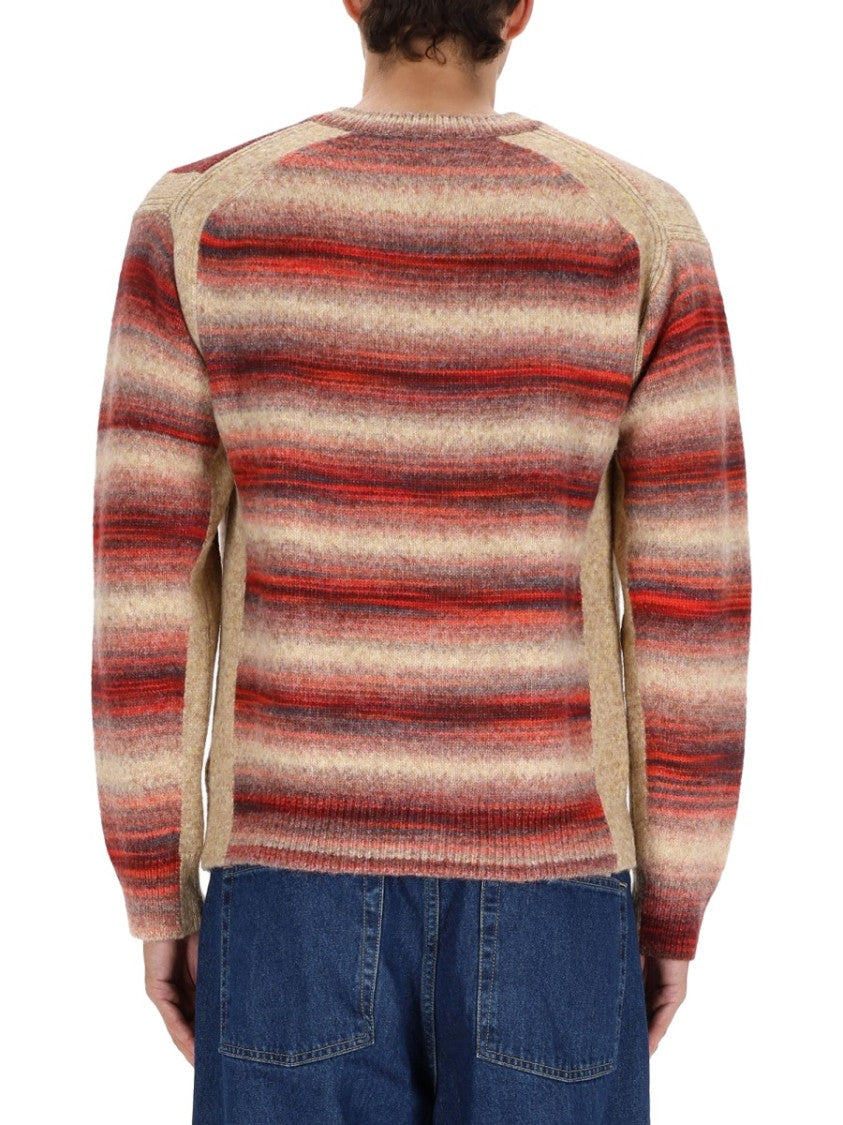 Paul Smith Horizontal Stripe Knit Sweater In Shades