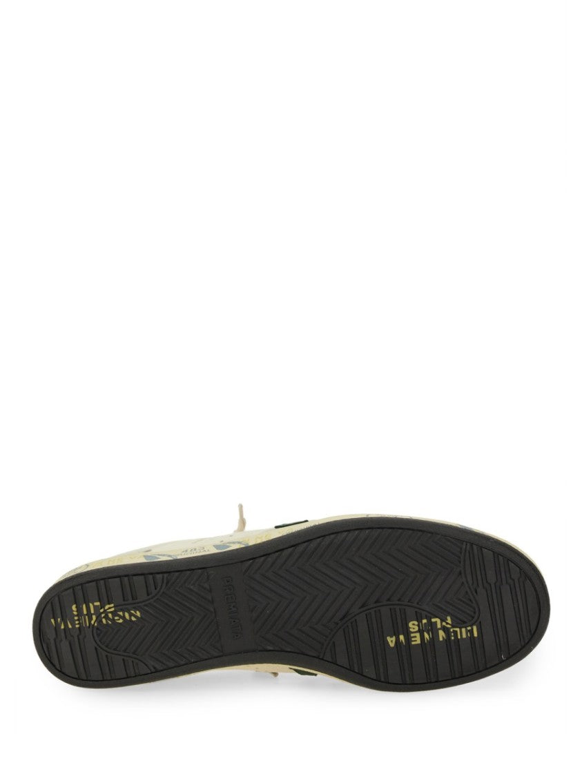 Premiata Low-Top Sneakers With Perforated Detailing And Distinctive Logo