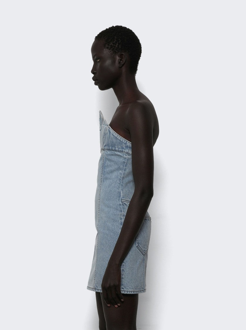 Coperni X Disney Crown Denim Dress - Blue