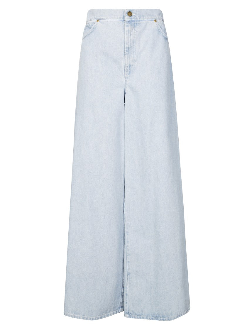 Max Mara High-Waisted Palazzo Jeans With Relaxed Fit
