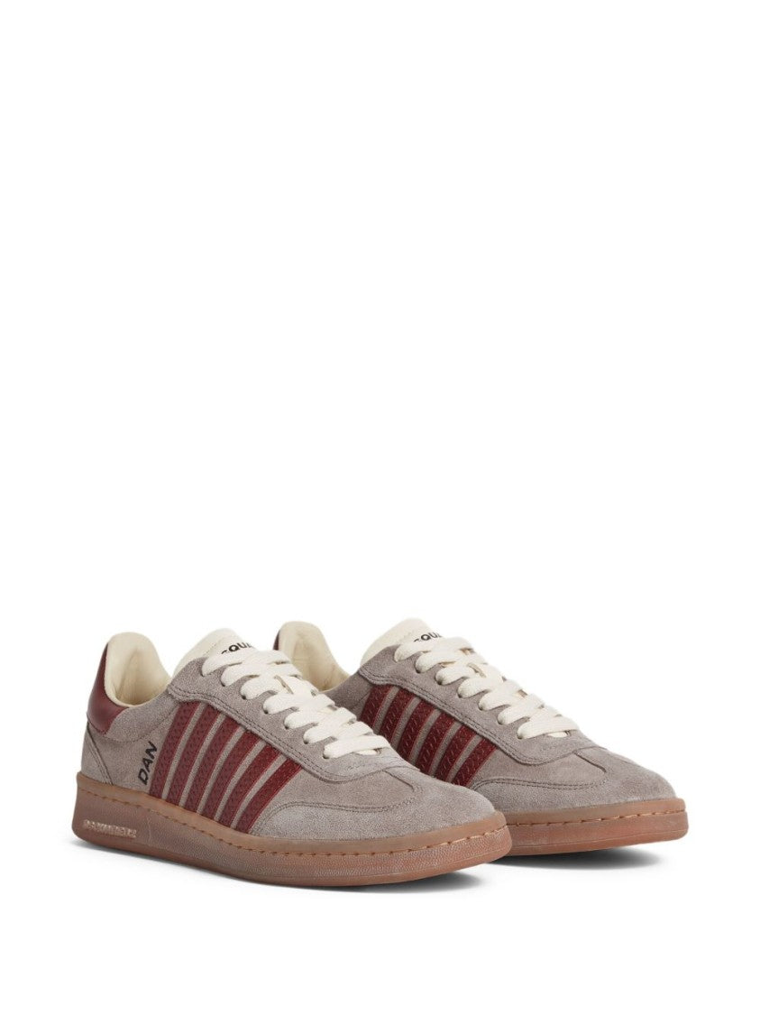 Dsquared2 Low-Top Sneakers In Gray Suede