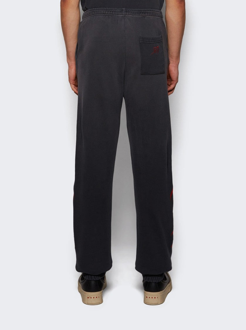 Warren Lotas Embroidered Serenity Reaper Joggers - Black