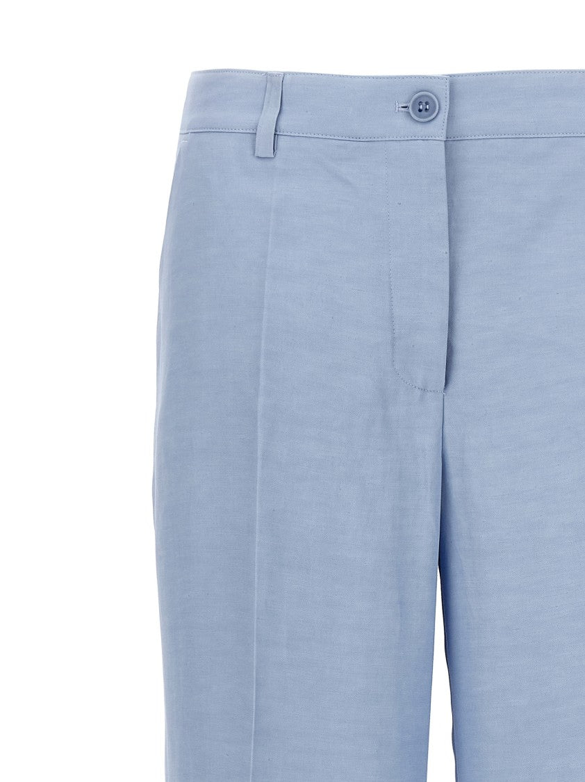 P.A.R.O.S.H. Straight-Leg Pants With Pence Detailing