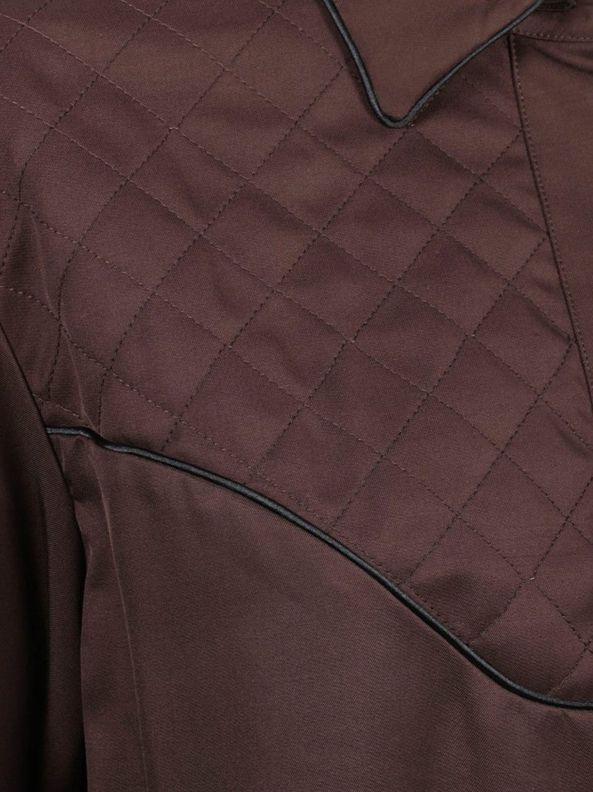 Golden Goose Regular Shirt With Cut Piping And Quilting Details
