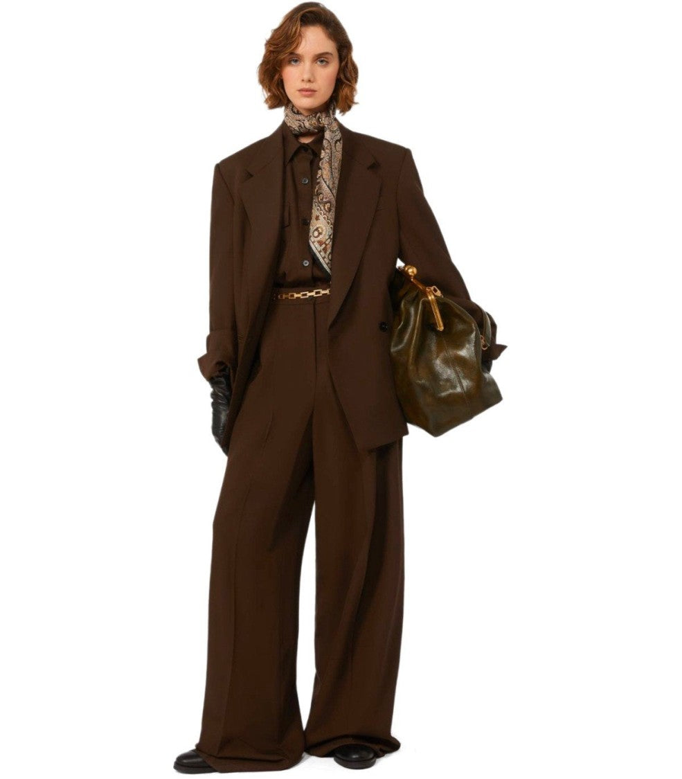 Max Mara Ginseng Brown Single-Breasted Blazer