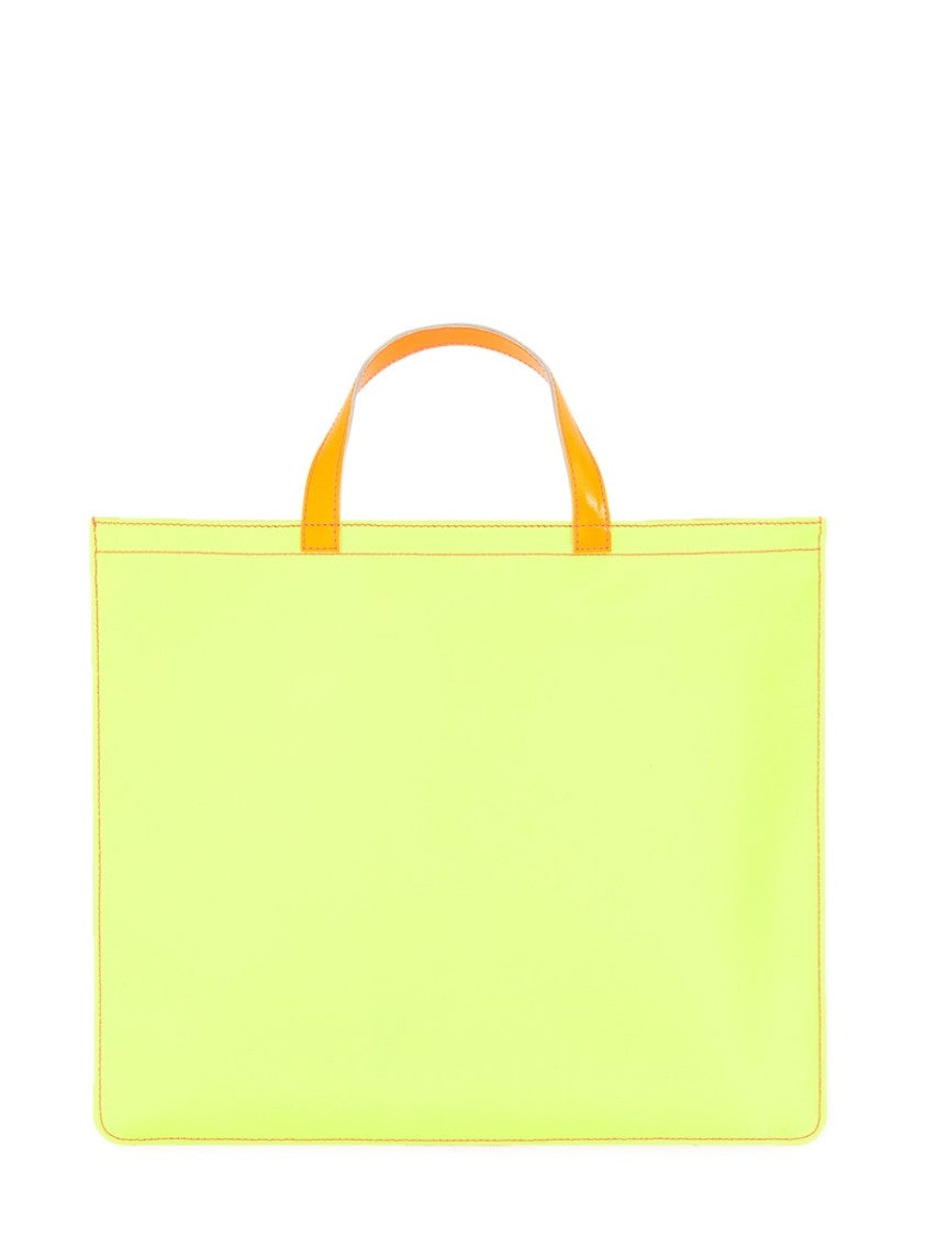Comme Des Garçons Super Fluo Leather Tote Bag