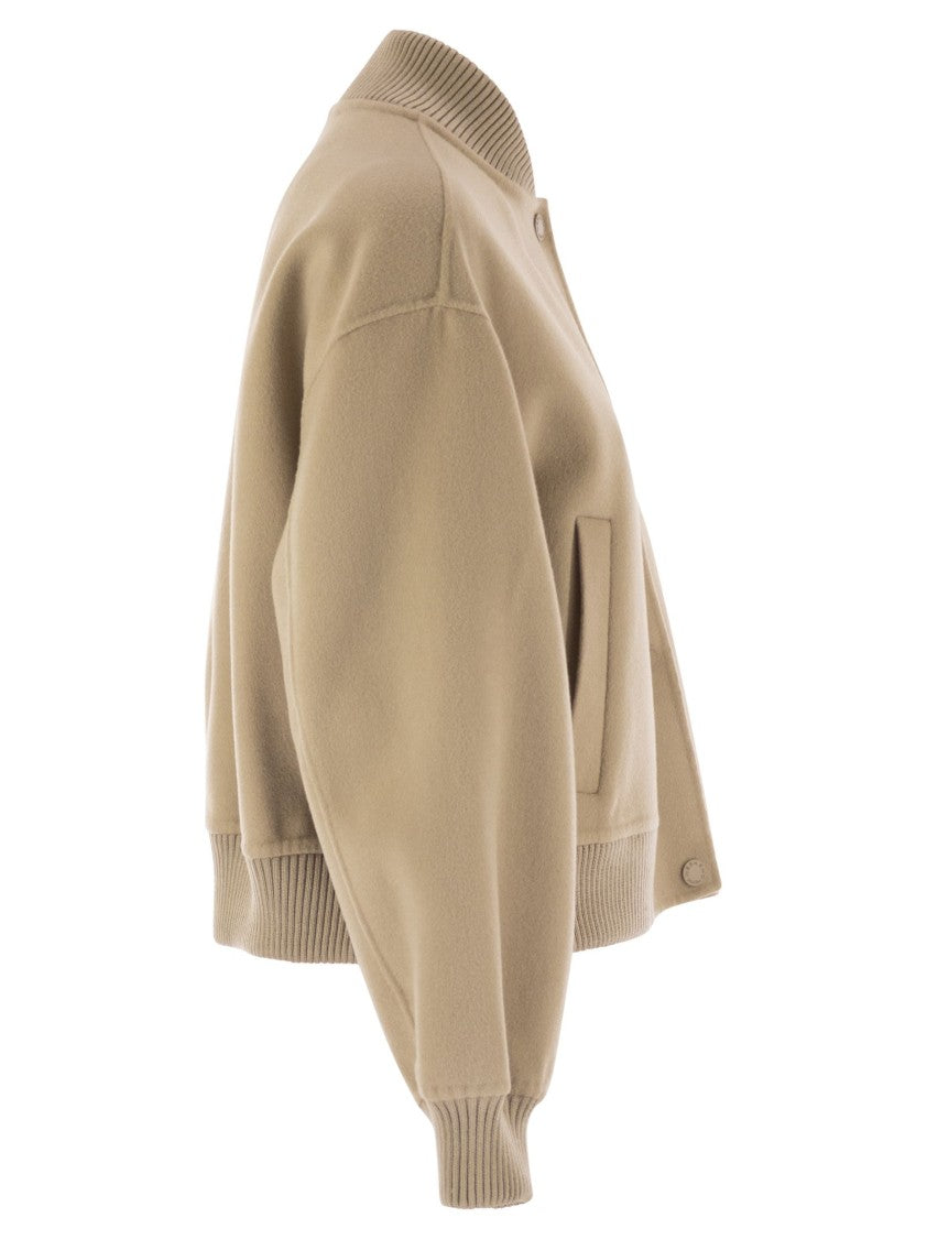Max Mara Zelante - Bomber Jacket In Wool Blend