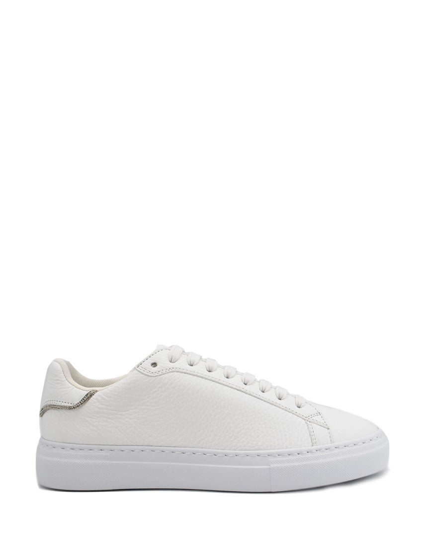 Fabiana Filippi Green And Beige Hand-Painted Sneakers