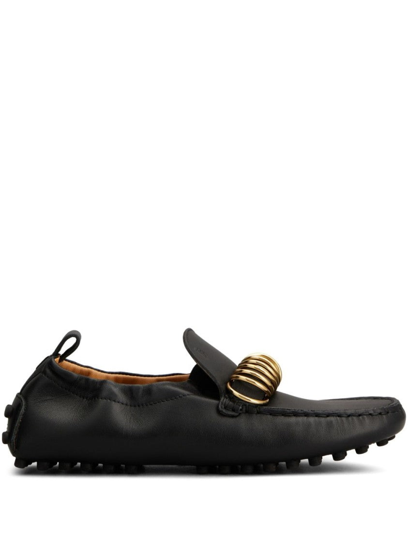 Tod's Slip-On Shoes With Striking Ring Embellishment