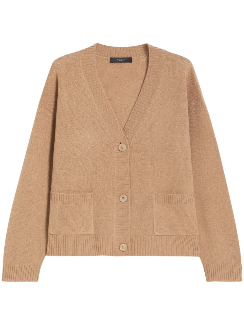 Max Mara Camel-Colored Cashmere Sweater With Classic Fit