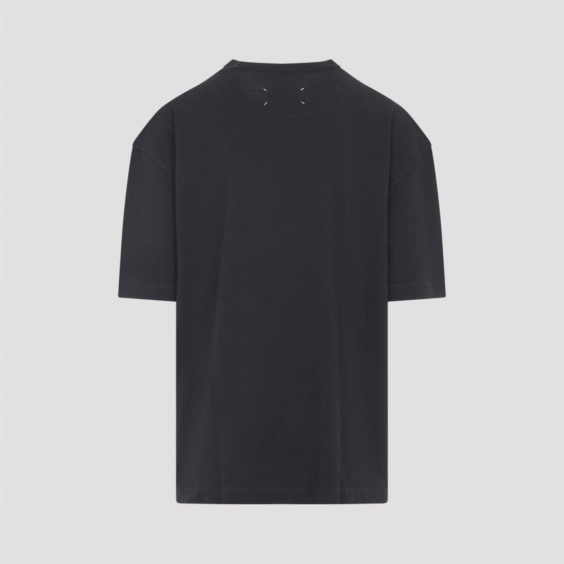 Maison Margiela Black Short-Sleeve T-Shirt With Embossed Detailing