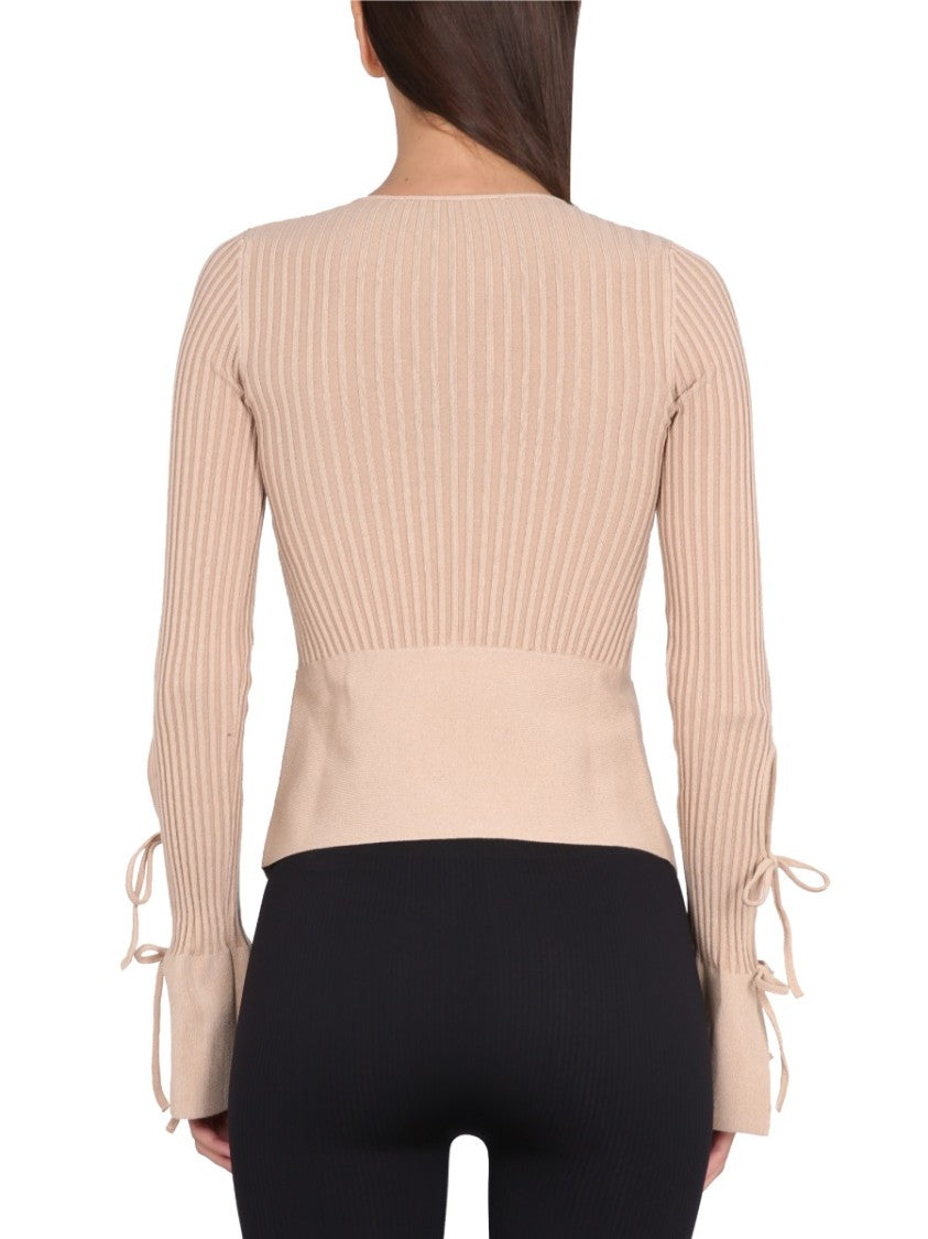 Andreâdamo Knitted Cardigan With Adjustable Front Closure