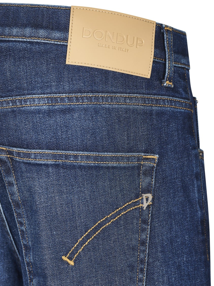 Dondup High-Waisted Wide-Leg Denim Trousers