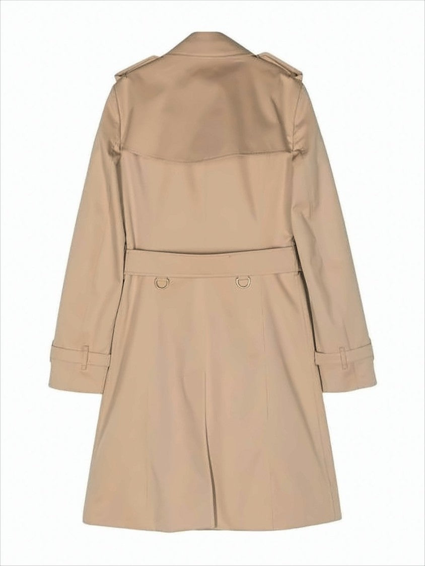 Burberry Classic Trench Coat With Double-Breasted Front