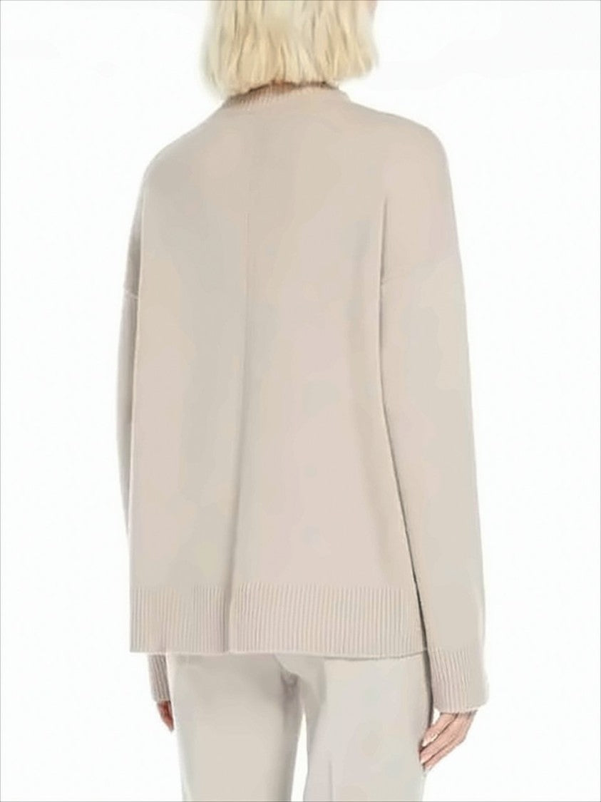 Max Mara Relaxed Knit Sweater With Ribbed Details