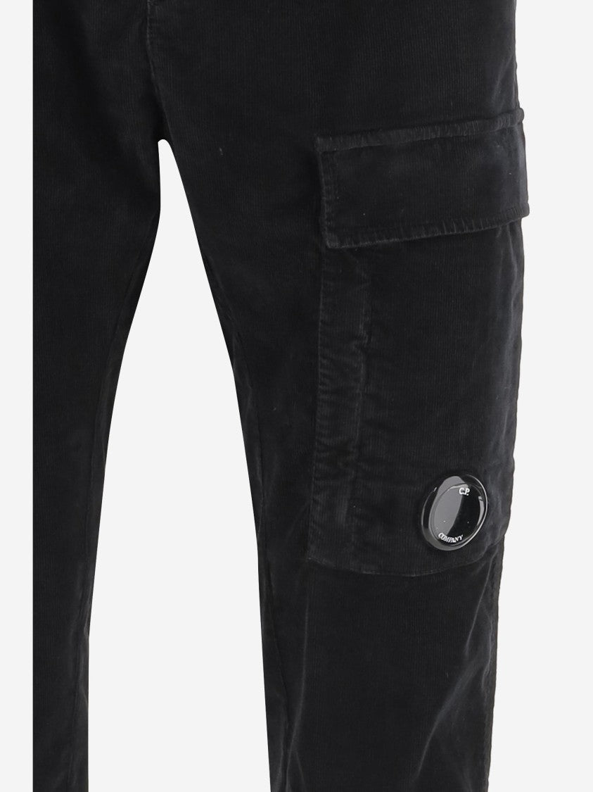 C.P. Company Stretch Cotton Velveteen Pants With Belt Loops