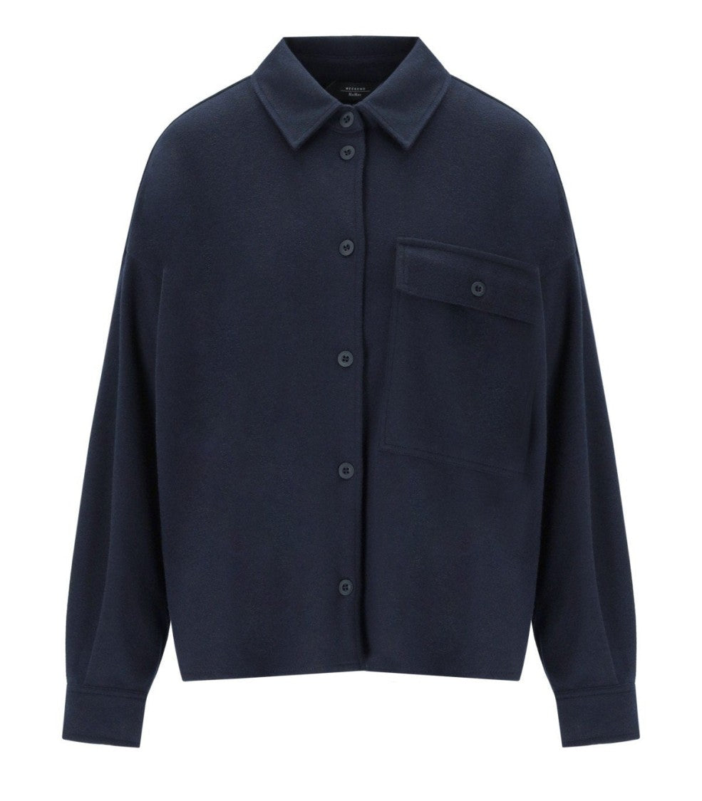 Max Mara Max Mara Vweekend Nancy Blue Shirt Jacket