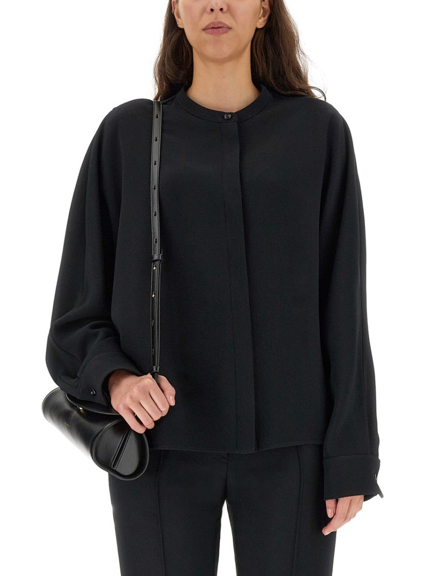 Jil Sander Relaxed-Fit Viscose Blend Shirt With Button Closure
