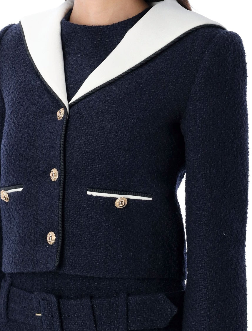 Self-Portrait Marinier Cropped Jacket