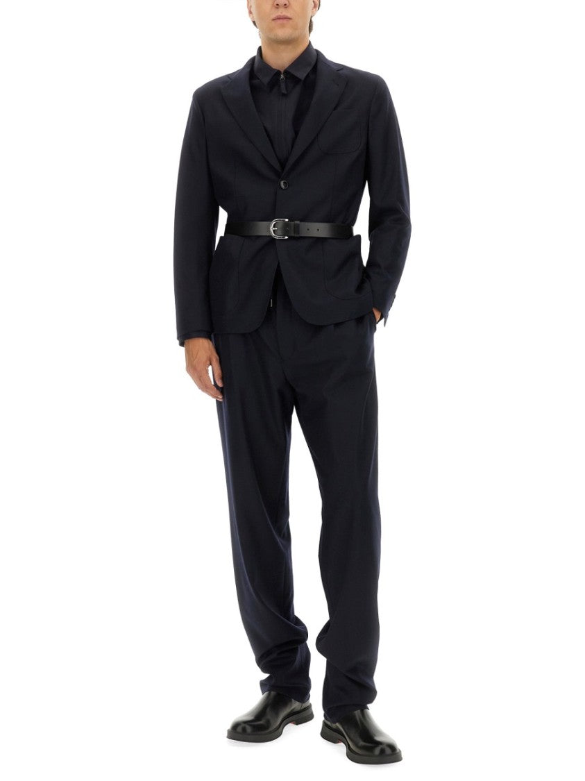 Giorgio Armani Cotton Zipper Shirt