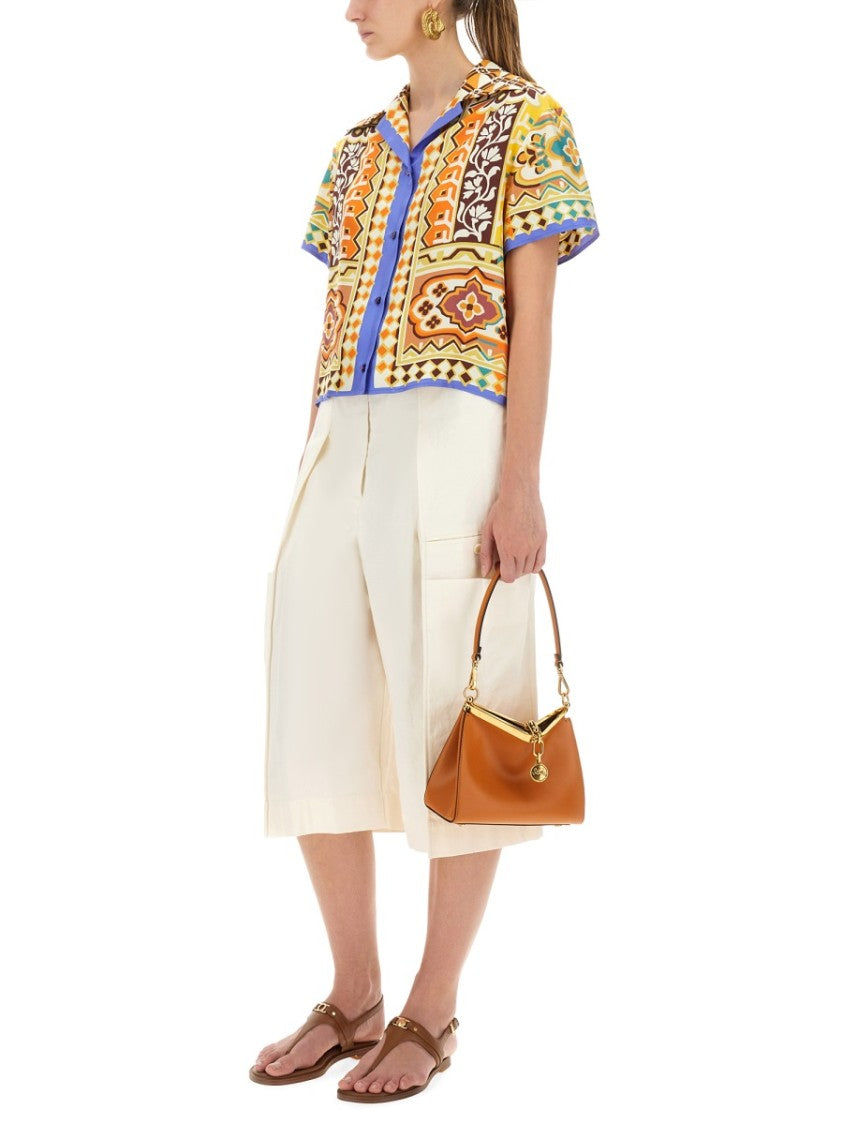 Etro Printed Silk Shirt