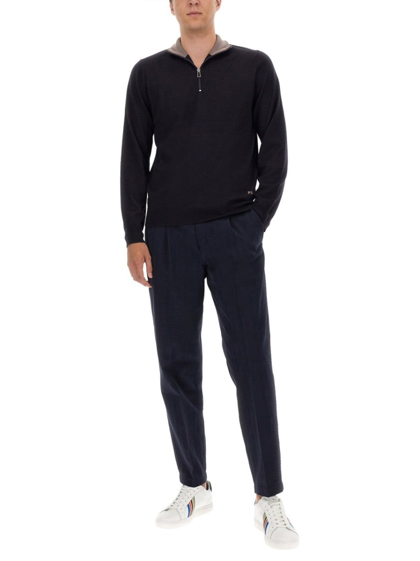 Ps Paul Smith High Collar Black Jersey