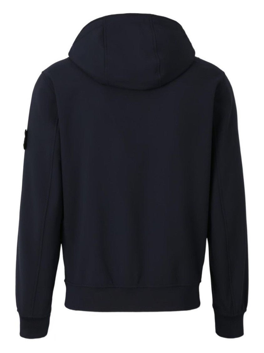 Stone Island Sophisticated Blue Jacket With Hood
