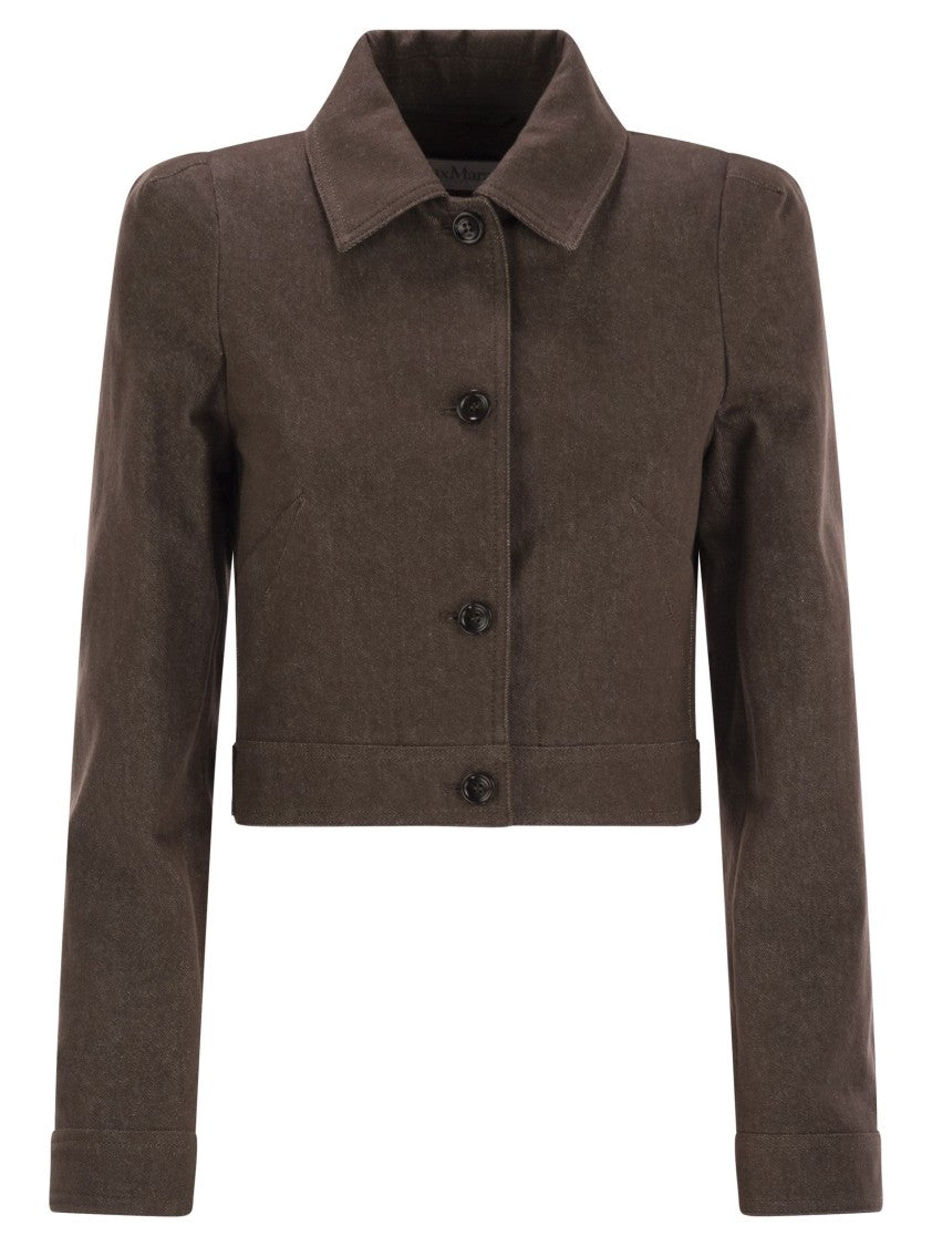 Max Mara Carpa - Denim-Effect Crop Jacket