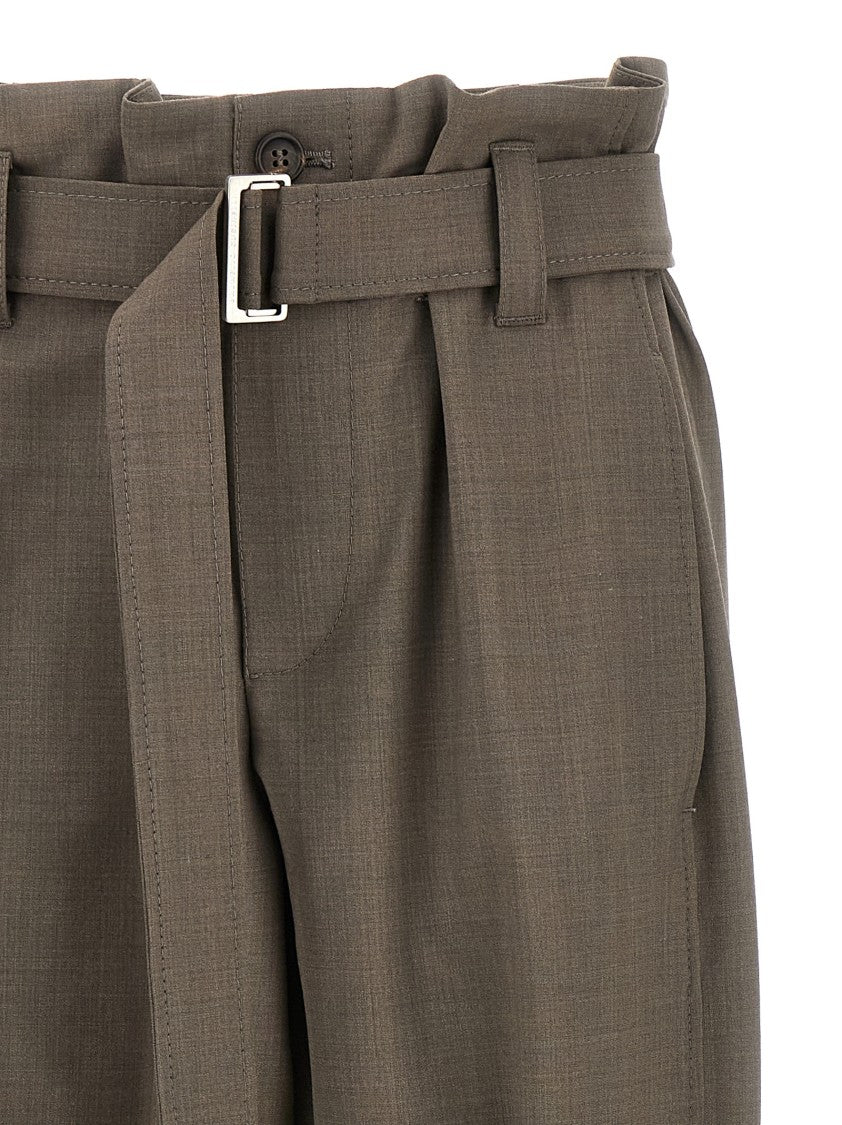 Brunello Cucinelli Wide-Leg Cargo Pants With Removable Belt