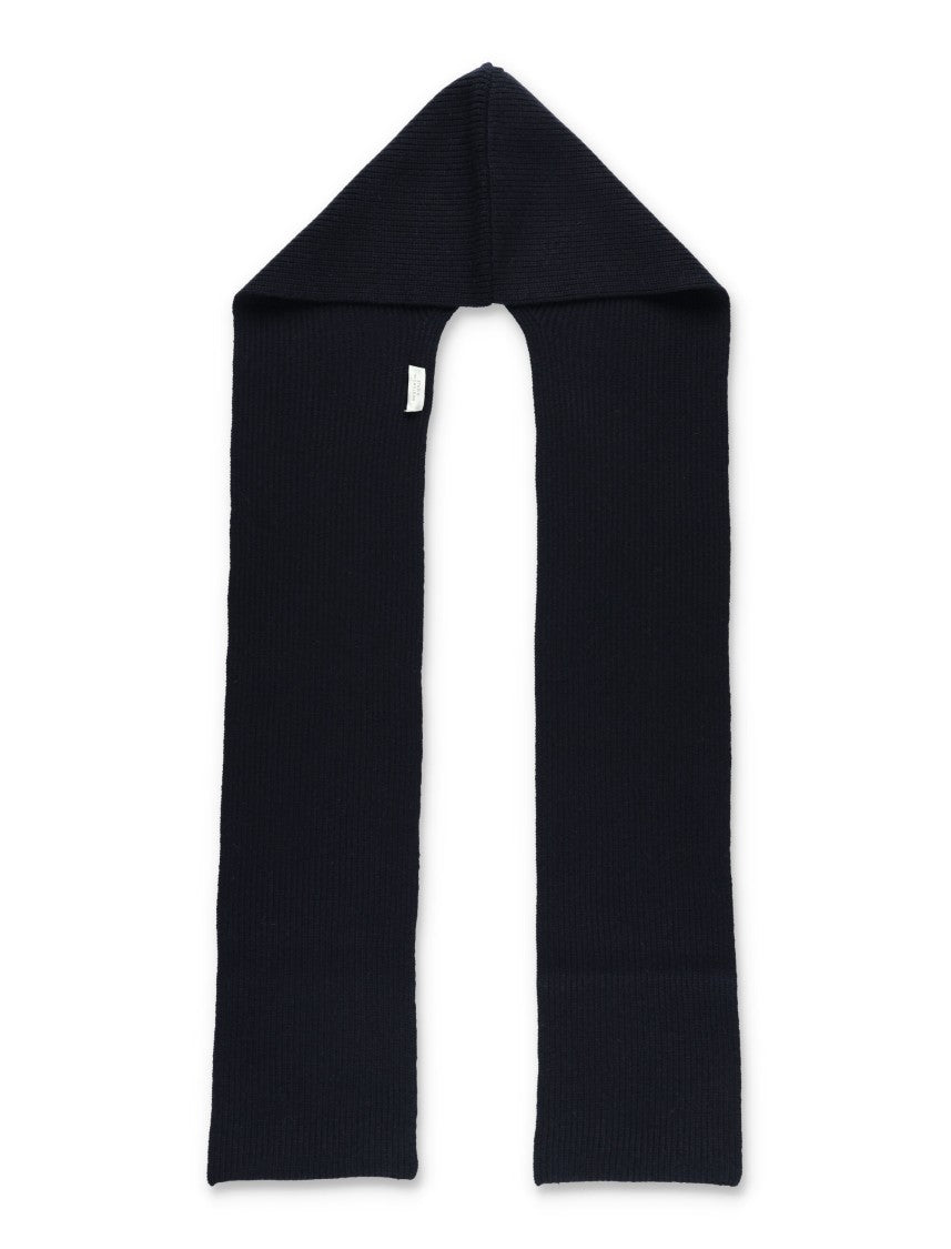 Studio Nicholson Ribbed Knit Hooded Scarf