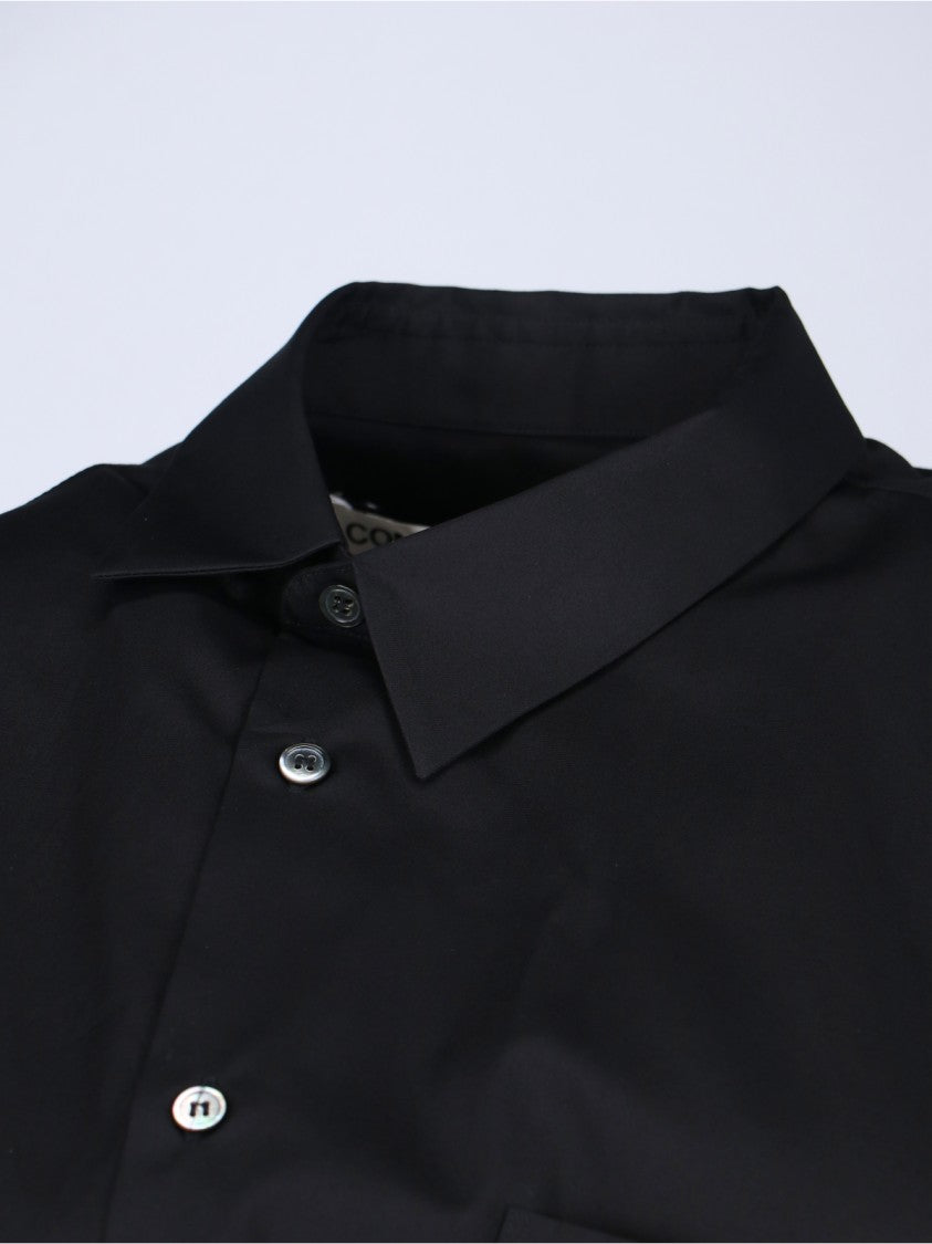 Comme Des Garçons Asymmetric Long Shirt – White