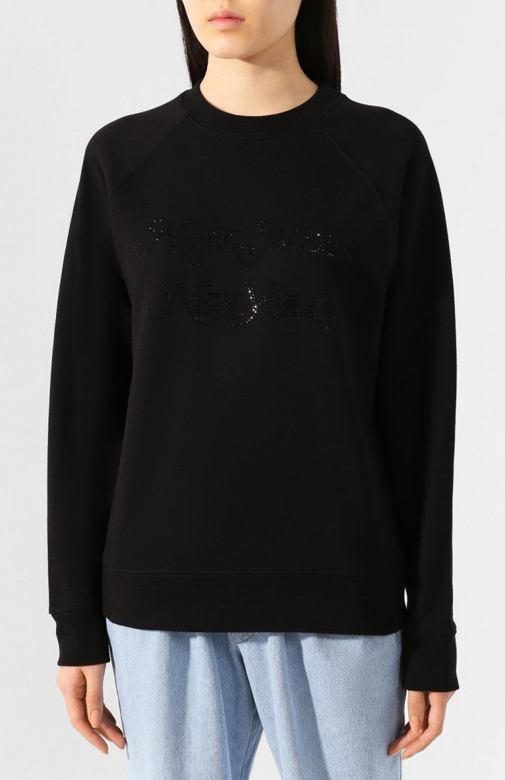 Marc Jacobs The Marc Jacobs Rhinestone Logo Sweatshirt