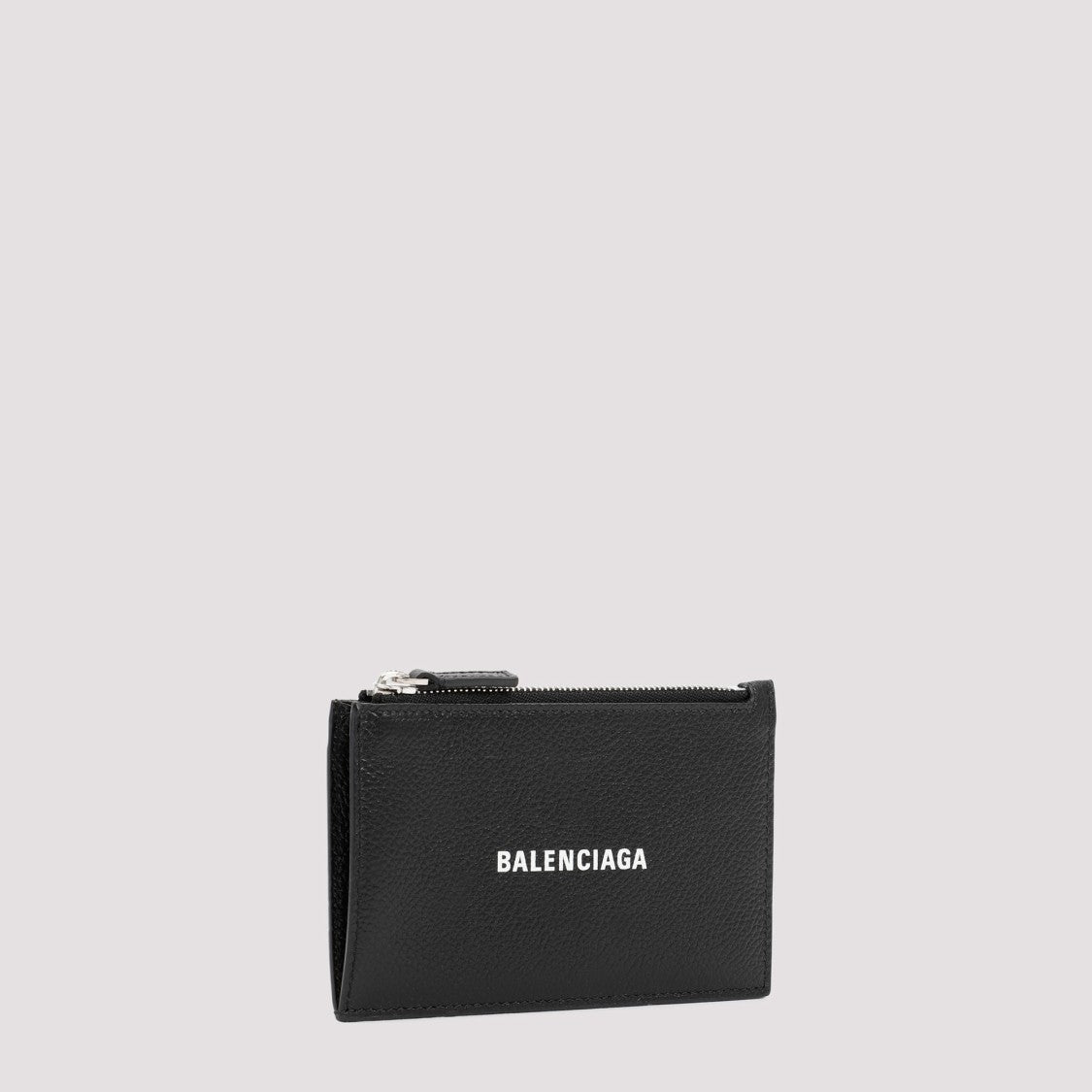 Balenciaga Black Leather Wallet With Logo