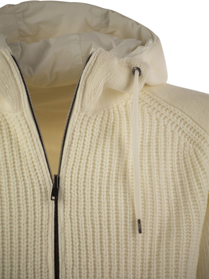 Herno Reversible Padded Wool Bomber Jacket