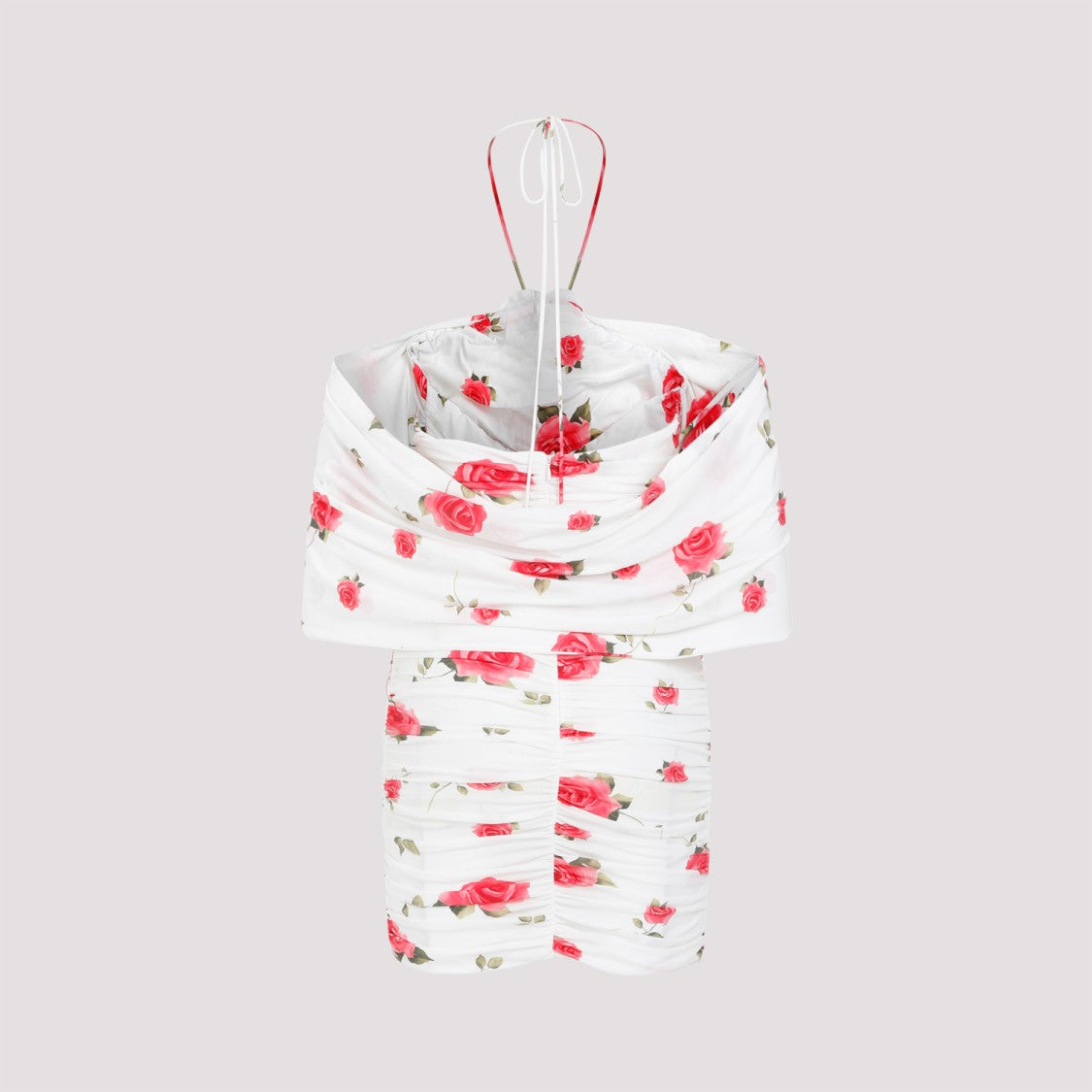 Magda Butrym White Cream Printed Dress