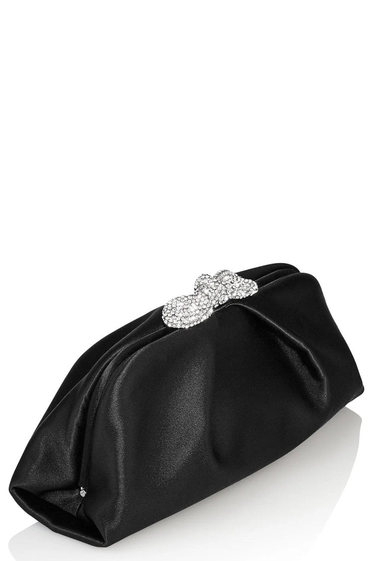 Aquazzura Very Bow Tie Crystal Minaudier