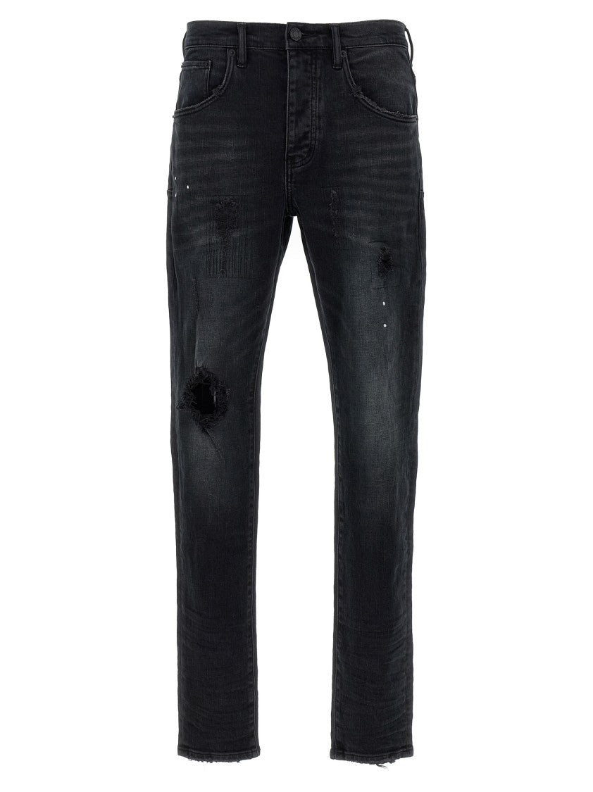Purple 'Dropped Fit' Jeans